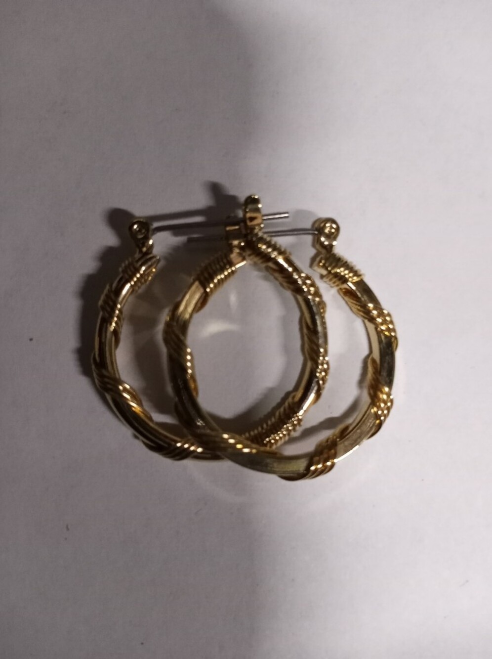 Gold Twist Hoop Earrings - Women Jewelry